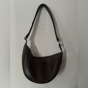 Dark Brown Crescent Purse
